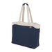 Field & Co.® Parks 16" Computer Work Tote - A navy blue tote bag with cream handles and a logo. Designed for carrying a computer and other essentials.