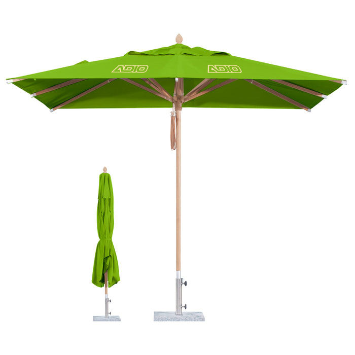 3x3m Wind-resistant Square Stock Colour Outdoor Umbrella - Custom Promotional Product