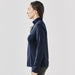 Women's Monterey 1/4 Zip Pullover - A navy women's pullover with a 1/4 zip and high collar, featuring a fitted silhouette. তেওঁ