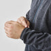 Men's Yosemite Full Zip Fleece Jacket - A men's fleece jacket in dark grey, featuring a full zip and fitted cuffs. The jacket has a logo on it.