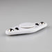 Vibro Fidget Spinner - A white fidget spinner with a central circular area and black accents, featuring two smooth spinning balls.