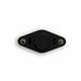 Vibro Fidget Spinner - A black fidget spinner featuring a central disc and two spherical ends, with a sleek design and a logo.