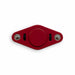 Vibro Fidget Spinner - A red fidget spinner with two switches and a central button, featuring shiny silver ends and a smooth surface.