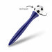 Sport’s Ball Fidget Spinner Pen - A blue pen featuring a spinning soccer ball on top. Includes a logo on the body of the pen.