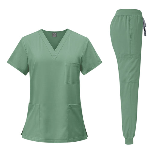 Custom Solid Colour Scrub & Pants Set - Custom Promotional Product
