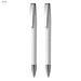 Prestige Pen Gift Set - A Prestige Pen Gift Set featuring two white plastic pens with silver accents and clips.