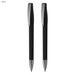 COBRA MM Deluxe Pen Gift Set - A black pen gift set featuring two sleek pens with silver accents, presented in a stylish arrangement.