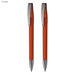 COBRA MM Deluxe Pen Gift Set - A set of two orange pens with silver accents and clips. Includes branding details.