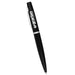 Chicago Pen & Bottle Opener Keyring Gift Set - A black pen with a silver accent and a logo. Ideal for promotional gifts or office use.