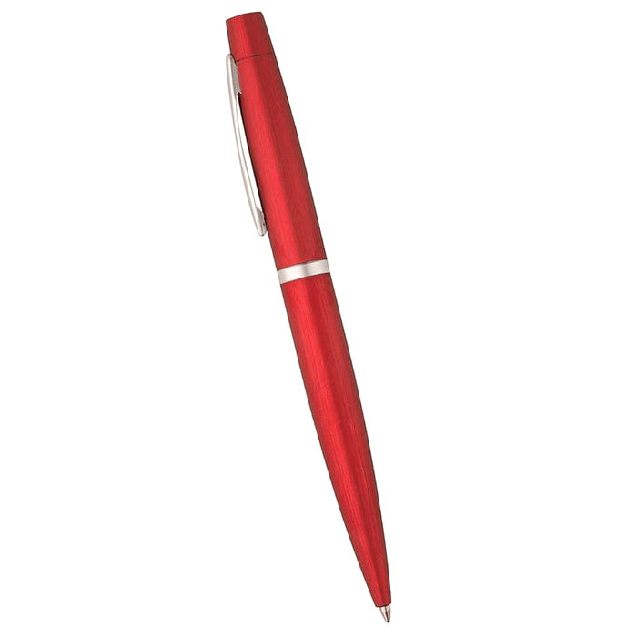 Chicago Pen & Bottle Opener Keyring Gift Set - A red pen featuring a sleek design and silver accents, presented with a logo.