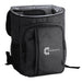 Picnic Pack - A grey picnic backpack with a spacious interior, zippered compartments, and a logo on the front.