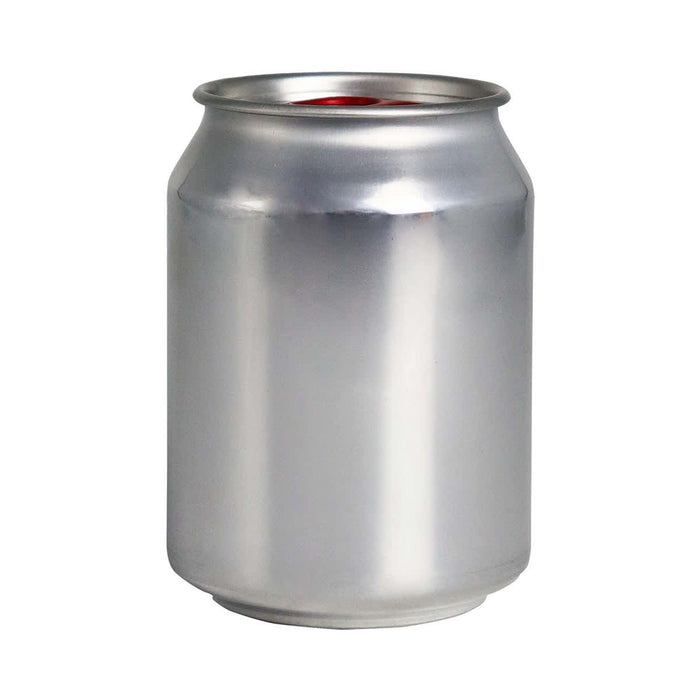 Mini East 42nd Street Can Candle - A silver can candle with a metallic finish, featuring a smooth surface and no labels.