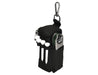 Tournament Golf Pack - A black golf accessories pouch with a clip, featuring space for tees and a ball marker.