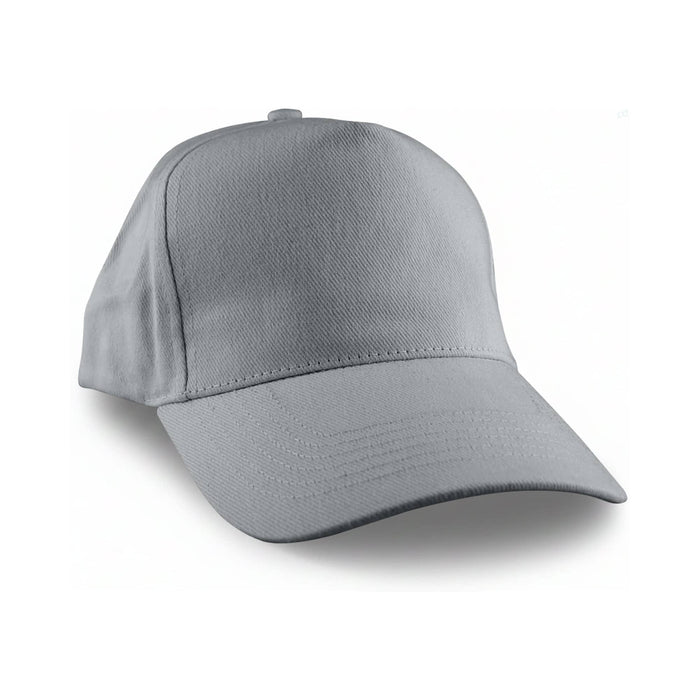 Flexi Cap - A grey cap with a curved brim and a structured front, featuring a logo on the side.