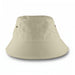 Long Beach Bucket Hat – Small - A beige bucket hat with a rounded crown and wide brim, featuring air vents on the sides.