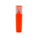 Luxer Highlighter - An orange highlighter in a clear case with a rounded top, featuring a logo on the side.