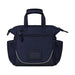 High Sierra Crib Bag - A navy blue bag with multiple pockets, short handles, and a sleek design. It features a logo on the front.