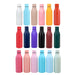 Emily Bottle – 550ml Thermal Drink Bottle - A drink bottle collection featuring various colours including white, blue, pink, orange, red, purple, black, and green.