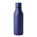 Emily Bottle – 550ml Thermal Drink Bottle - A drink bottle in a deep blue colour, with a sleek, rounded design and a matching cap. Features a logo.