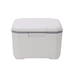 6L Cooler Box - A white 6L cooler box with a grey trim and a smooth, streamlined design. It features a simple logo on the side.