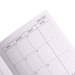 Penguin A5 Weekly Diary - A weekly diary in shades of white and grey, featuring a monthly calendar layout with space for notes.