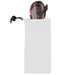 Micro Fibre Sunglass Pouch - A white microfibre sunglass pouch with a pair of tortoiseshell sunglasses partially inside.