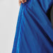 Men's Pacifica Full Zip Jacket - A close-up of the interior lining of a blue rain jacket, showing a textured fabric and a hands holding the jacket.