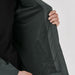Women's Pacifica Full Zip Jacket - A women's full zip rain jacket in dark grey, featuring a mesh interior and a zippered pocket.