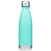 Classic 500ml Water Bottle - A drink bottle in a teal colour with a stainless steel base and cap, featuring a simple design.
