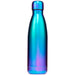 Classic 500ml Water Bottle - A drink bottle in iridescent blue and purple shades, featuring a sleek design and a screw-top lid.