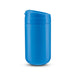 The Good Stuff Pack - A blue coffee cup with a lid and a smooth surface, featuring a logo.