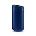 Esplanade Coffee Cup by The Line Edit. - A coffee cup in a deep navy blue with a secure lid and smooth finish, featuring a subtle branding logo.