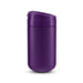 The Modern Essential Gift Set - A purple coffee cup with a secure lid and a smooth finish. It features a logo on the surface.