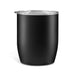 The Refuel Pack - A black coffee cup with a clear lid and a sleek, minimalist design. It features a branding logo.