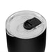 The Refuel Pack - A black coffee cup with a clear lid and a slider opening for easy sipping.