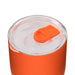 The Refuel Pack - An orange drink bottle with a clear lid featuring a slider opening, suitable for various beverages.