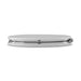 Finesse Compact Mirror - A compact mirror with a sleek silver edge and a smooth white surface, featuring a logo.