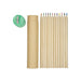 Colouroo Long Pencils in Tube - A set of long coloured pencils in natural wood, neatly arranged alongside a green sharpener in a tube.