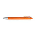 Octave Gel Ink Pen - An orange gel ink pen with a silver tip and cap, featuring a smooth and streamlined design.