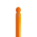 Octave Gel Ink Pen - An orange gel ink pen with a smooth barrel and a logo indicating recycled material.