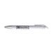 Octave Gel Ink Pen - A white gel ink pen with a silver clip and a black logo on the barrel.