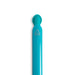 Octave Gel Ink Pen - A vibrant turquoise gel ink pen with a rounded top, featuring a logo and made from recycled materials.