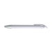 Octave Gel Ink Pen - A white gel ink pen featuring a silver clip and trim, with a sleek and modern design.