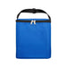 The Knock Off for Christmas Pack - A blue cooler bag features a zippered closure and a black handle for carrying. It includes a front pocket.