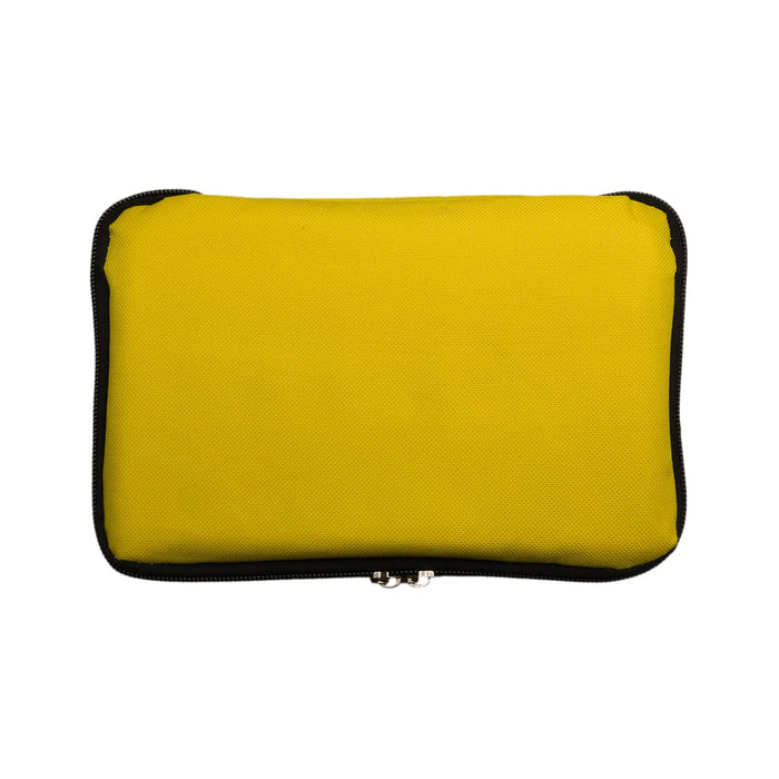 The Knock Off for Christmas Pack - A yellow Subzero Cooler Bag with a zippered closure. The bag features a textured exterior for durability and insulation.