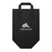 Wayfarer Cooler Bag - A black cooler bag with two handles and a logo at the front, featuring a mountain design.