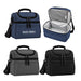 Kanto Cooler Bag - A cooler bag in blue, grey, and black with a zippered opening and a lined interior, featuring a logo.
