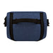 Kanto Cooler Bag - A cooler bag in a blue textured fabric with a black handle and zippers, featuring a logo on the front.