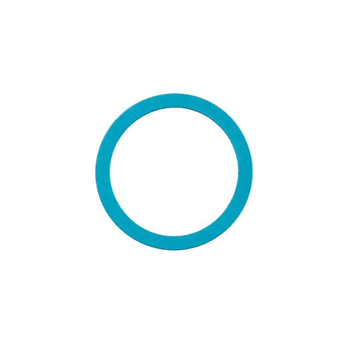 Anchor by Nomis Car Phone Holder - A circular product in bright teal, featuring a simple minimalist design and a blank centre.