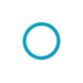 Anchor by Nomis Car Phone Holder - A circular product in bright teal, featuring a simple minimalist design and a blank centre.